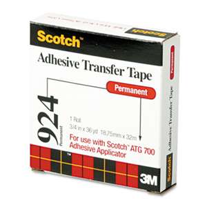 Scotch 92434 Adhesive Transfer Tape Roll, 3/4" Wide x 36yds