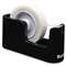 Scotch C24 Heavy Duty Weighted Desktop Tape Dispenser, 3" core, Plastic, Black