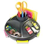 3M/COMMERCIAL TAPE DIV. Rotary Self-Stick Notes Dispenser, Plastic, Rotary, 10" diameter x 6h, Black