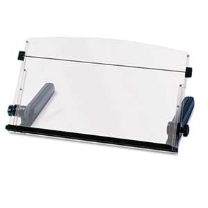 3M/COMMERCIAL TAPE DIV. In-Line Freestanding Copyholder, Plastic, 300 Sheet Capacity, Black/Clear