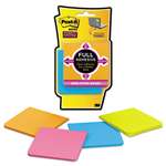 3M/COMMERCIAL TAPE DIV. Full Adhesive Notes, 3 x 3, Assorted Rio de Janeiro Colors, 25-Sheet, 4/Pack