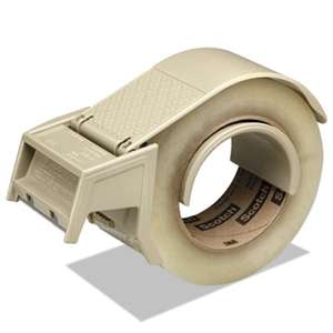 3M/COMMERCIAL TAPE DIV. Compact and Quick Loading Dispenser for Box Sealing Tape, 3" Core, Plastic, Gray