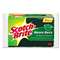 3M/COMMERCIAL TAPE DIV. Heavy-Duty Scrub Sponge, 4 1/2 x 2 7/10 x 3/5 Green/Yellow, 3/Pack