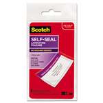 3M/COMMERCIAL TAPE DIV. Self-Sealing Laminating Pouches, 12.5 mil, 2 13/16 x 4 1/2, Luggage Tag, 5/Pack