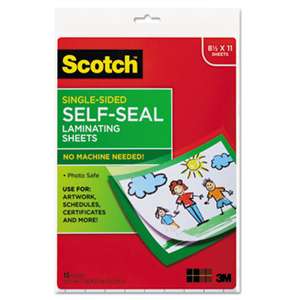 3M/COMMERCIAL TAPE DIV. Self-Sealing Laminating Sheets, 6.0 mil, 8 1/2 x 11, 10/Pack