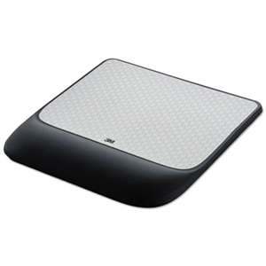 3M/COMMERCIAL TAPE DIV. Mouse Pad w/ Precise Mousing Surface w/ Gel Wrist Rest, 8 1/2x9x3/4, Solid Color