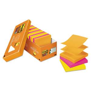 3M/COMMERCIAL TAPE DIV. Pop-up 3 x 3 Note Refill, Rio de Janeiro, 90-Sheet, 18/Pack
