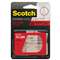 3M/COMMERCIAL TAPE DIV. Heavy Duty Fasteners, 1" x 1", Clear, 6/Pack