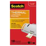 3M/COMMERCIAL TAPE DIV. Business Card Size Thermal Laminating Pouches, 5 mil, 3 3/4 x 2 3/8, 100/Pack