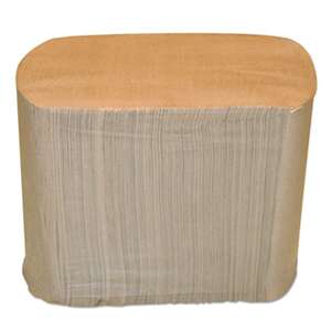 MORCON Dispenser Napkins, Interfolded, 2-Ply, 6 1/2 x 8 1/4, Kraft, 6000/Carton