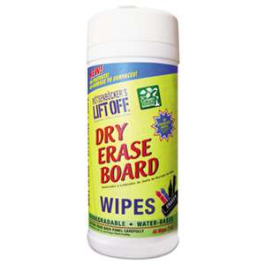 MOTSENBOCKER'S Dry Erase Cleaner Wipes, 7 x 12, 30/Canister