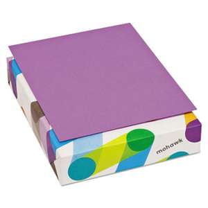 MOHAWK FINE PAPERS BriteHue Multipurpose Colored Paper, 20lb, 8 1/2 x 11, Violet, 500 Sheets