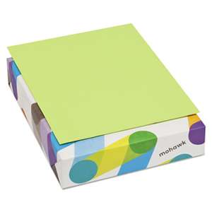 MOHAWK FINE PAPERS BriteHue Multipurpose Colored Paper, 24lb, 8 1/2 x 11, Ultra Lime, 500 Sheets