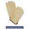 MCR SAFETY Unlined Pigskin Driver Gloves, Cream, Large, 12 Pairs