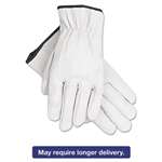 MCR SAFETY Grain Goatskin Driver Gloves, White, X-Large, 12 Pairs