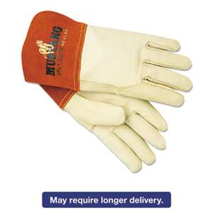 MCR SAFETY Mustang Mig/Tig Welder Gloves, Tan, Medium, 12 Pairs