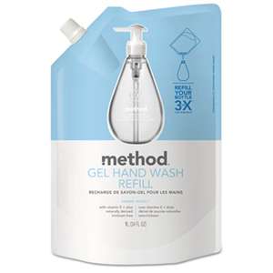 METHOD PRODUCTS INC. Gel Hand Wash Refill, Sweet Water, 34 oz Pouch