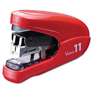 MAX USA CORP. Flat Clinch Light Effort Stapler, 35-Sheet Capacity, Red