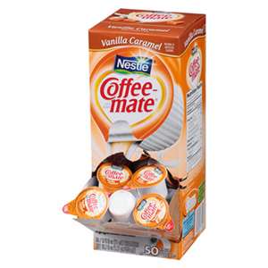 NESTLE Vanilla Caramel Creamer, 0.375oz, 50/Box