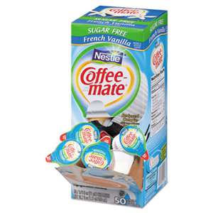 NESTLE Sugar-Free French Vanilla Creamer, 0.375oz, 50/Box