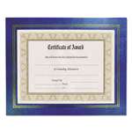 NU-DELL MANUFACTURING Leatherette Document Frame, 8-1/2 x 11, Blue, Pack of Two