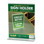 NU-DELL MANUFACTURING Acrylic Sign Holder, 8 1/2 x 11, Clear