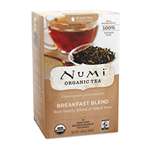 NUMI Organic Teas and Teasans, 1.4oz, Breakfast Blend, 18/Box