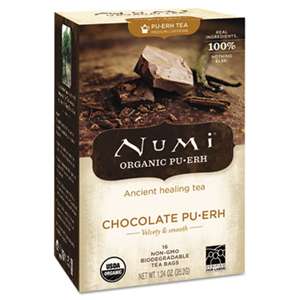 NUMI Organic Tea, Chocolate Puerh, 16/Box