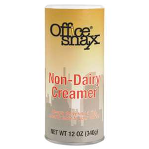 OFFICE SNAX, INC. Reclosable Canister of Powder Non-Dairy Creamer, 12oz