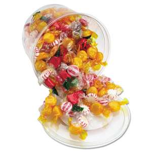 OFFICE SNAX, INC. Fancy Assorted Hard Candy, Individually Wrapped, 2 lb Resealable Plastic Tub