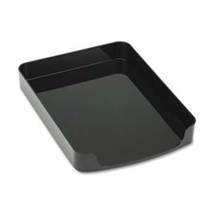 OFFICEMATE INTERNATIONAL CORP. 2200 Series Front-Loading Desk Tray, Single Tier, Plastic, Letter, Black