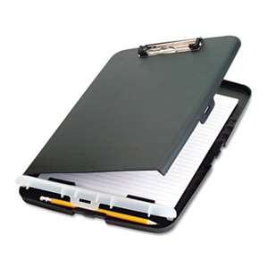 OFFICEMATE INTERNATIONAL CORP. Low Profile Storage Clipboard, 1/2" Capacity, Holds 9w x 12h, Charcoal