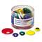 OFFICEMATE INTERNATIONAL CORP. Assorted Magnets, Circles, Assorted Sizes & Colors, 30/Tub
