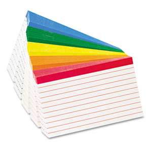 ESSELTE PENDAFLEX CORP. Color Coded Ruled Index Cards, 3 x 5, Assorted Colors, 100/Pack