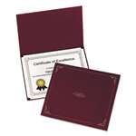 ESSELTE PENDAFLEX CORP. Certificate Holder, 11 1/4 x 8 3/4, Burgundy, 5/Pack