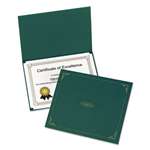 ESSELTE PENDAFLEX CORP. Certificate Holder, 11 1/4 x 8 3/4, Green, 5/Pack