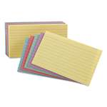 ESSELTE PENDAFLEX CORP. Ruled Index Cards, 5 x 8, Blue/Violet/Canary/Green/Cherry, 100/Pack