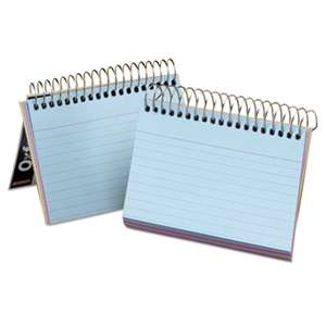 ESSELTE PENDAFLEX CORP. Spiral Index Cards, 3 x 5, 50 Cards, Assorted Colors