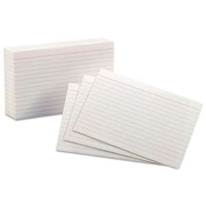 ESSELTE PENDAFLEX CORP. Ruled Index Cards, 4 x 6, White, 100/Pack