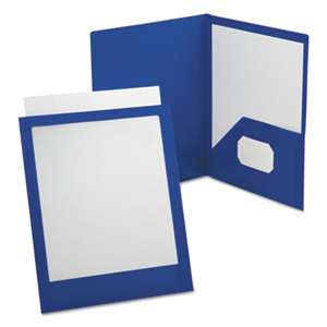 ESSELTE PENDAFLEX CORP. ViewFolio Polypropylene Portfolio, 50-Sheet Capacity, Blue/Clear