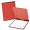 PressGuard Report Cover with Reinforced Top Hinge, Two-Prong Metal Fastener, 2" Capacity, 8.5 x 11, Red/Red