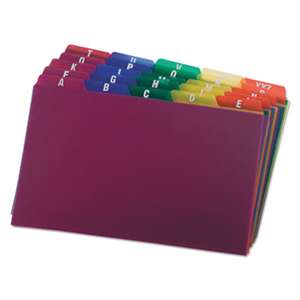 ESSELTE PENDAFLEX CORP. Card Guides, Alpha, 1/5 Tab, Polypropylene, 5 x 8, 25/Set