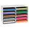 PACON CORPORATION Classroom Construction Paper Storage, 10 Slots, 26 7/8 x 16 7/8 x 18 1/2