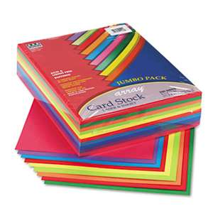 PACON CORPORATION Array Card Stock, 65 lb., Letter, Assorted Lively Colors, 250 Sheets/Pack
