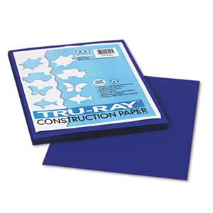 PACON CORPORATION Tru-Ray Construction Paper, 76 lbs., 9 x 12, Royal Blue, 50 Sheets/Pack