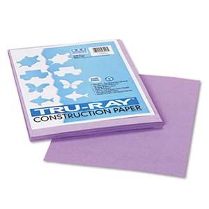 PACON CORPORATION Tru-Ray Construction Paper, 76 lbs., 9 x 12, Lilac, 50 Sheets/Pack