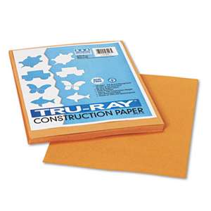 PACON CORPORATION Tru-Ray Construction Paper, 76 lbs., 9 x 12, Tan, 50 Sheets/Pack