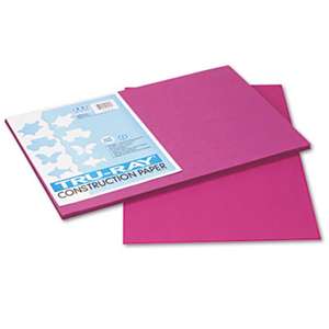 PACON CORPORATION Tru-Ray Construction Paper, 76 lbs., 12 x 18, Magenta, 50 Sheets/Pack