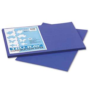 PACON CORPORATION Tru-Ray Construction Paper, 76 lbs., 12 x 18, Royal Blue, 50 Sheets/Pack