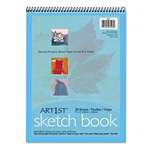 PACON CORPORATION Artist's Sketch Book, Unruled, 80lb, 9 x 12, White, 30 Sheets